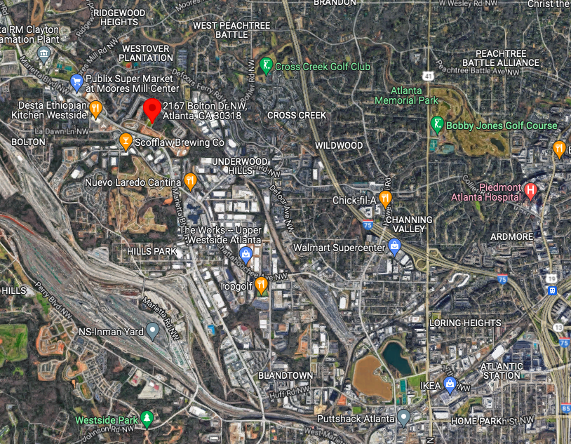 Upper West Side Atlanta Ga Map 